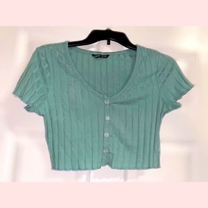 Green Cropped Top| Shein✨